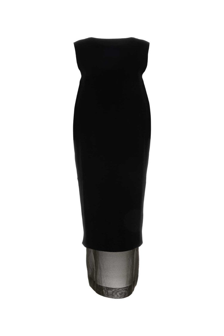 Khaite Black Viscose Blend Malik Dress