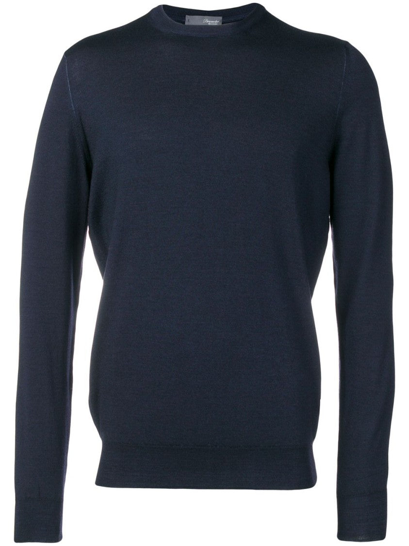 Drumohr Navy Merino Fine Knit Sweater