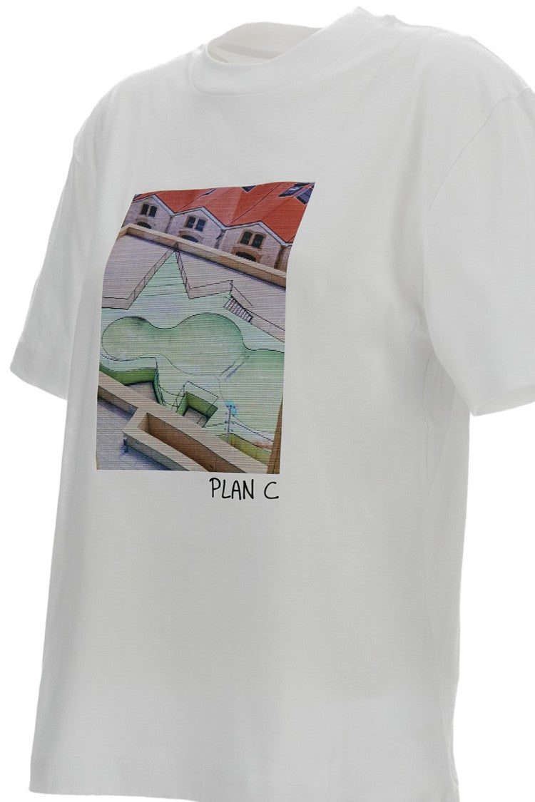 Plan C Boxy-Fit Crew-Neck T-Shirt