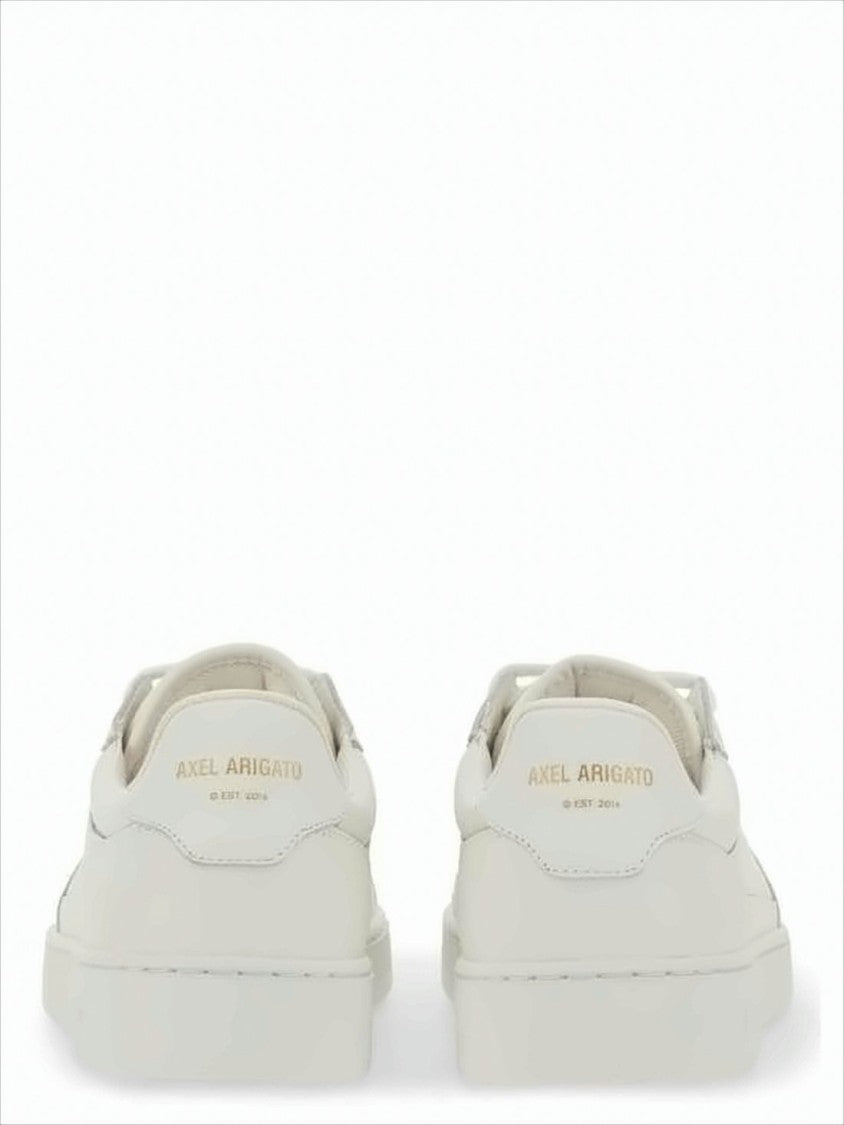 Axel Arigato Minimalist White Leather Low-Top Sneakers With Perforated Detailing