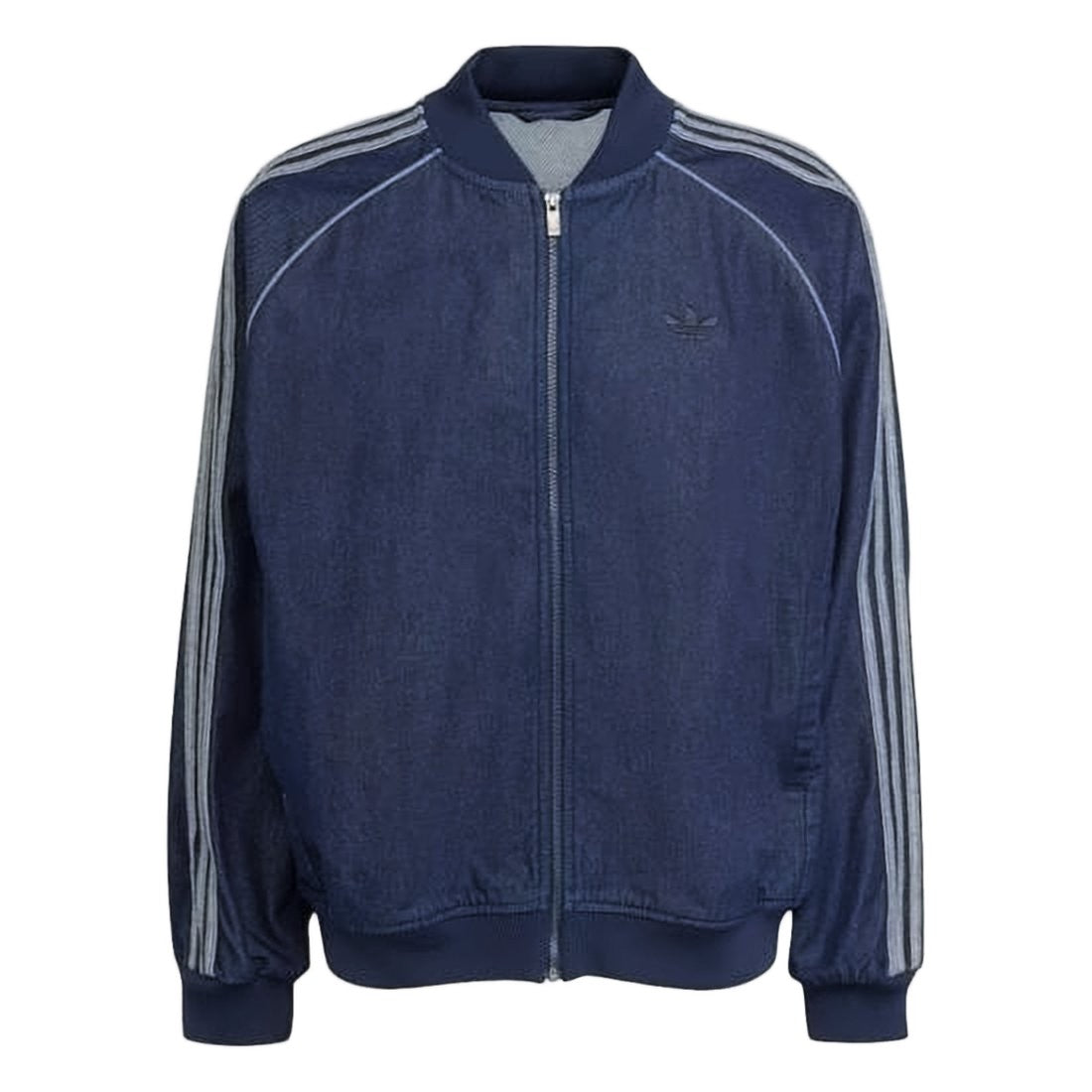 Adidas Deep Indigo Denim-Inspired Jacket With Subtle Logo