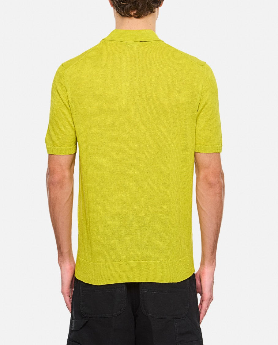 Drumohr Classic Knit Polo Shirt With Pointed Collar