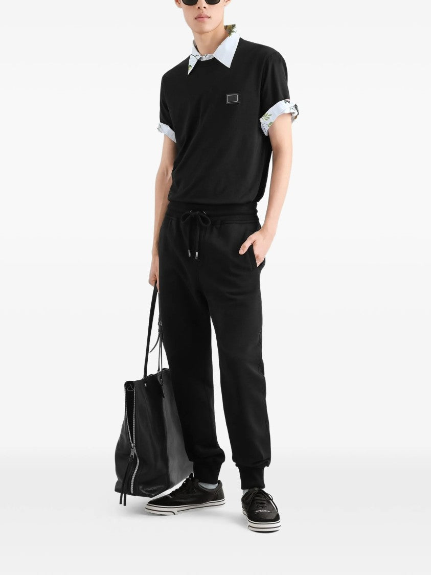 Dolce & Gabbana Relaxed Cotton Patch Chest T-Shirt