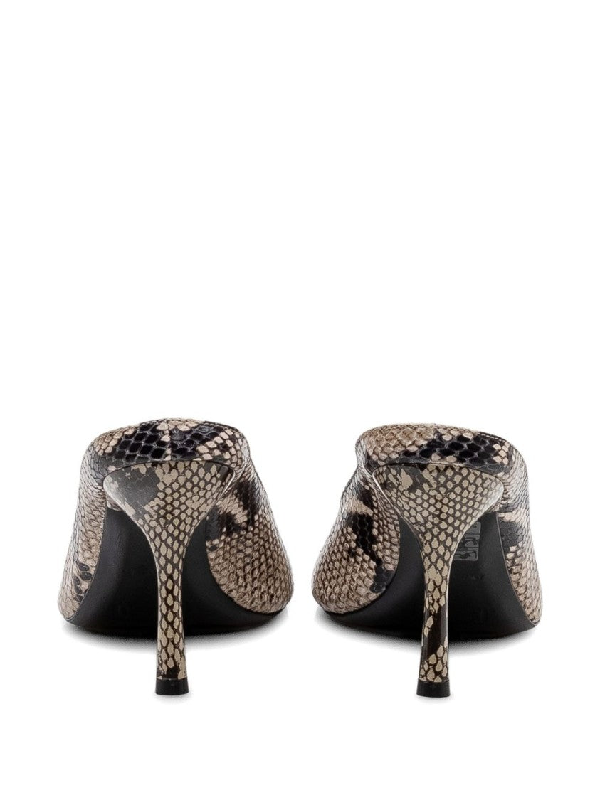 Diesel Silk And Nylon Blend Strappy Sandals