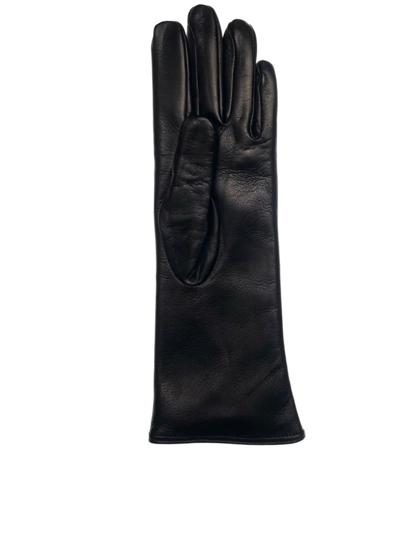 Restelli Nappa Cashmere Extended Cuff Leather Cashmere-Lined Gloves