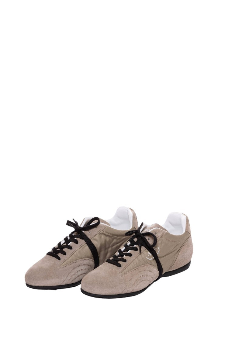 Pantofola D'oro Blue Suede Nylon Vibram Sole Sneakers