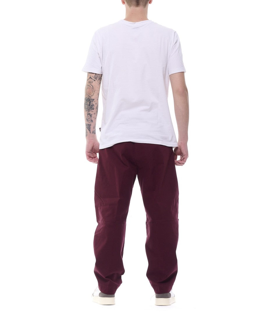 Nine In The Morning Carrot Fit Trousers In Deep Must Wine