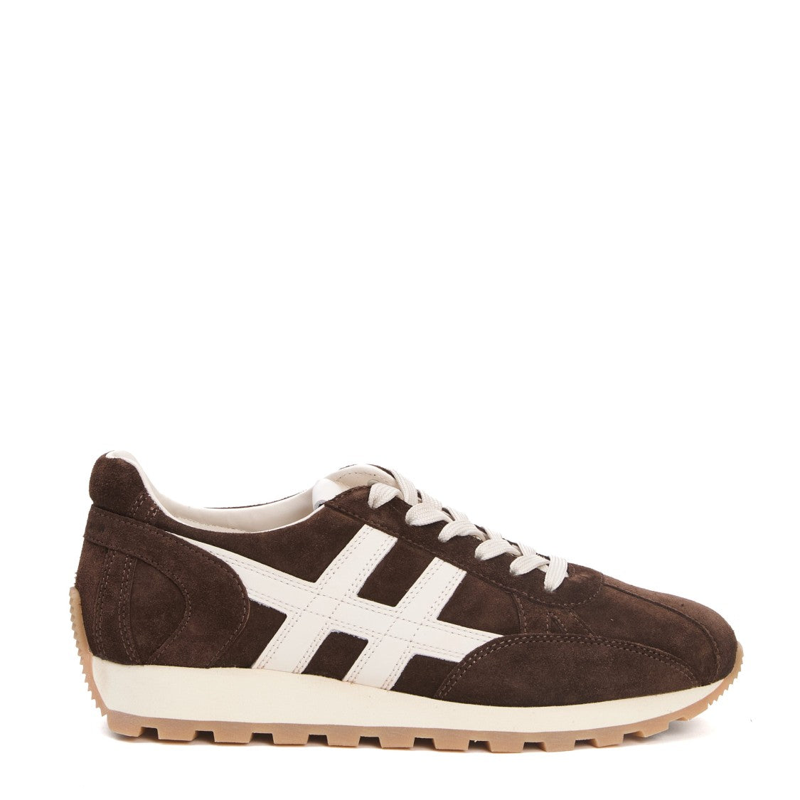 Hogan 86R Running Suede Brown Sneakers
