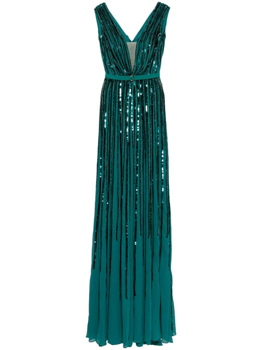 Saiid Kobeisy Sequin Long Dress