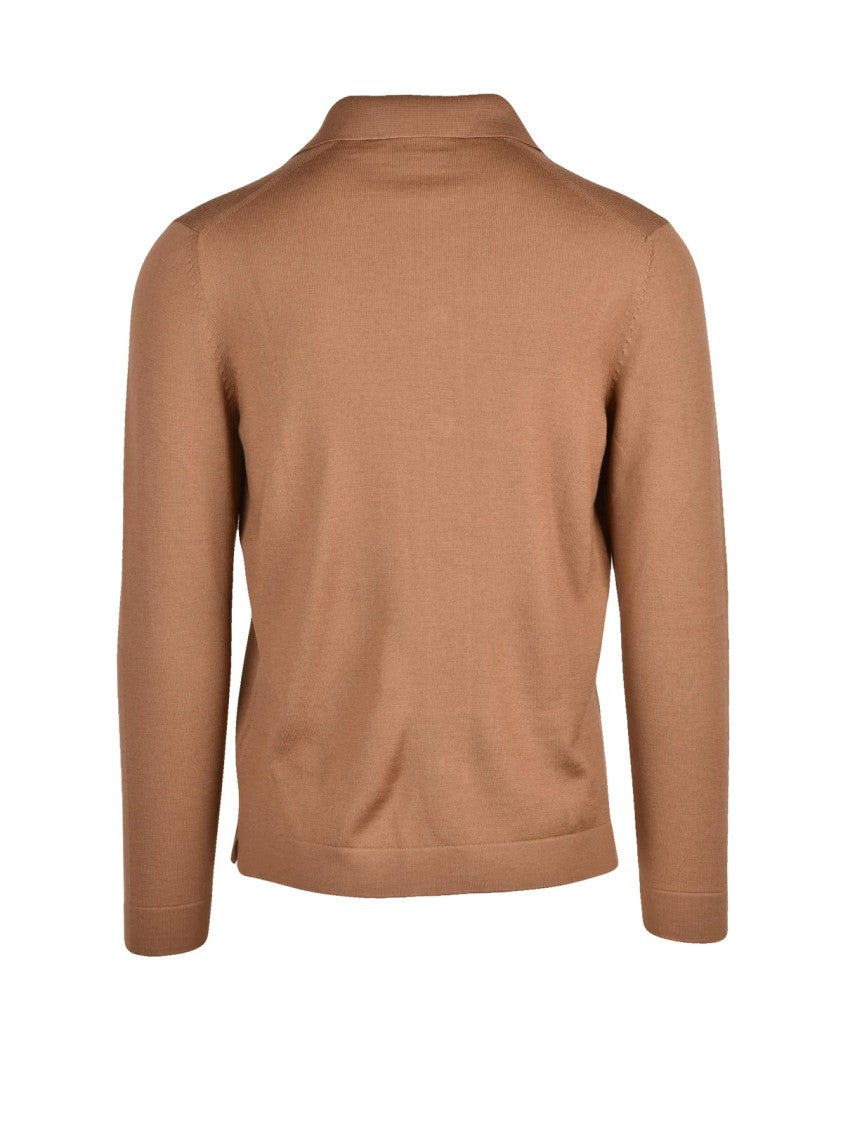 Gran Sasso Brown Virgin Wool Cardigan