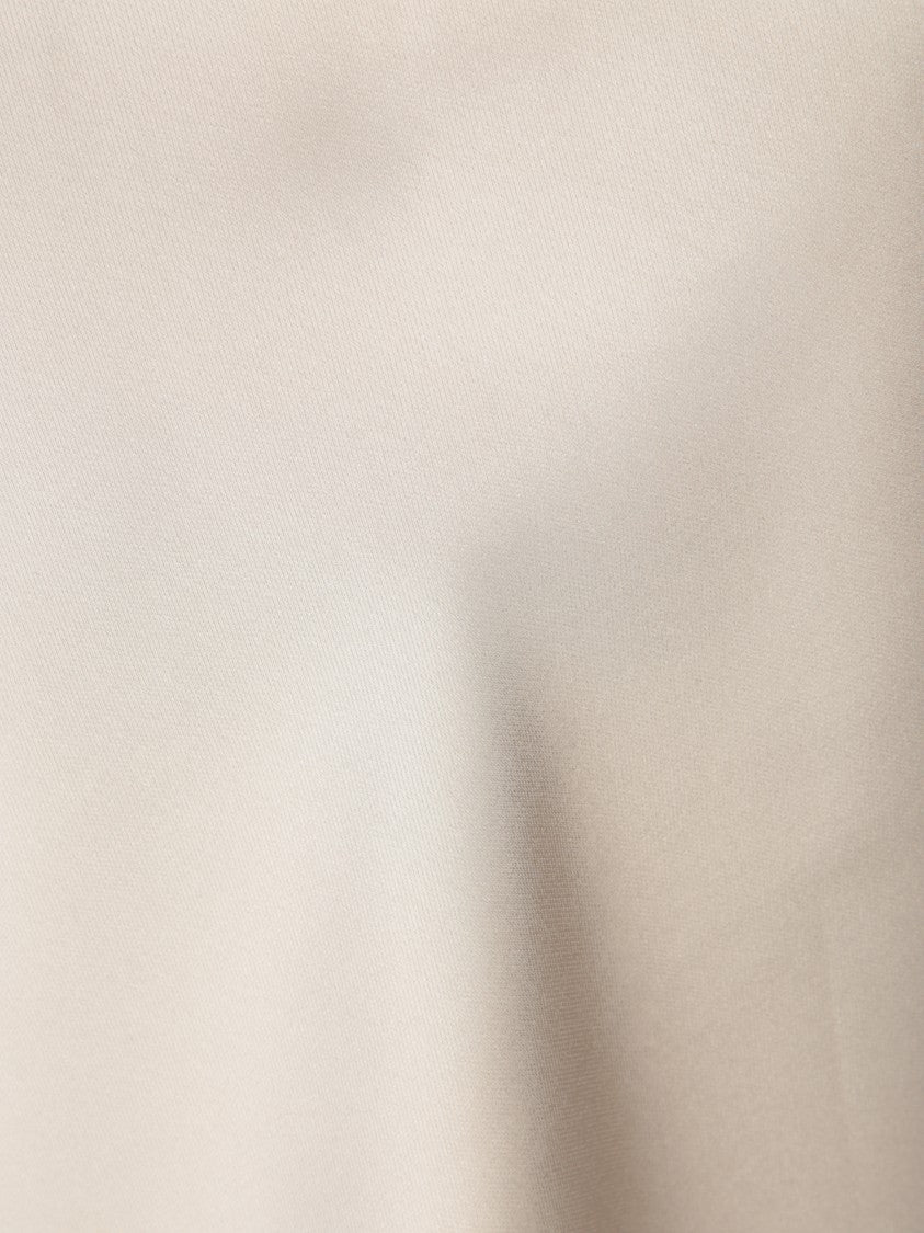 Blanca Vita Fluid-Cut Satin Tank Top With Thin Straps