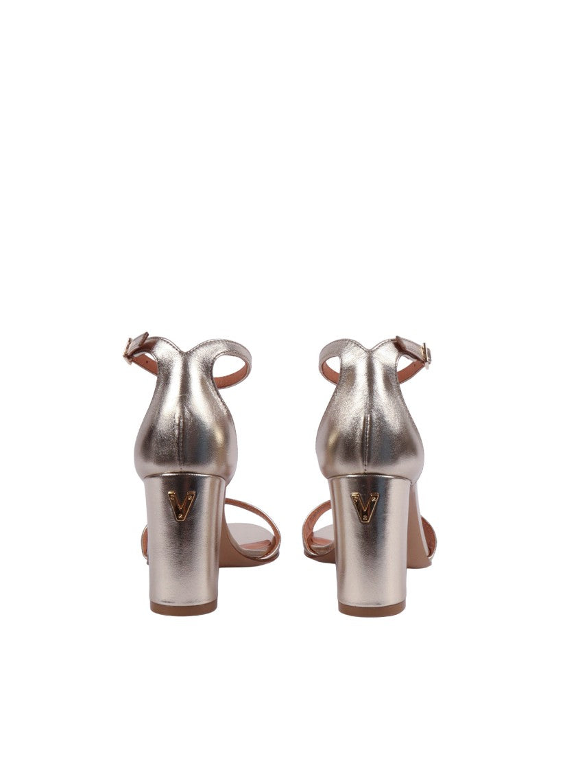 Via Roma 15 Upper Block Heel Sandals