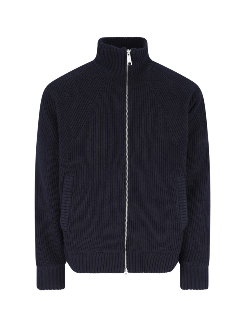 Carhartt Wip Black Banley Padded High-Neck Wool-Blend Jacket