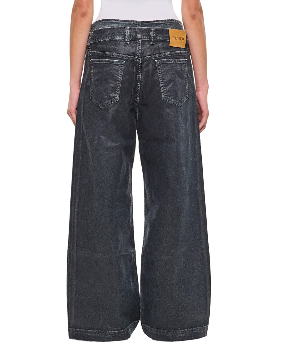 The Attico Mat Coated Canvas Long Pant