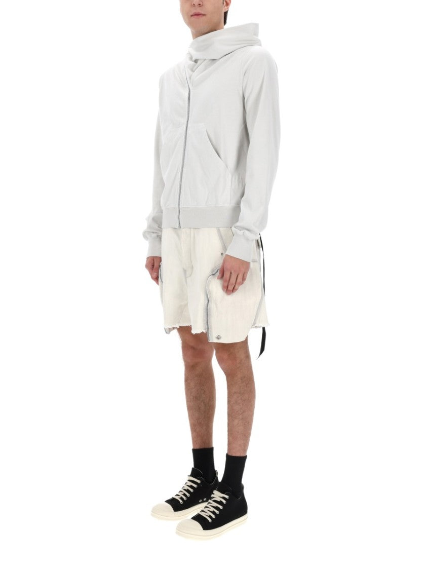 Drkshdw By Rick Owens Neutrals Mountain High Structured Collar Hoodie