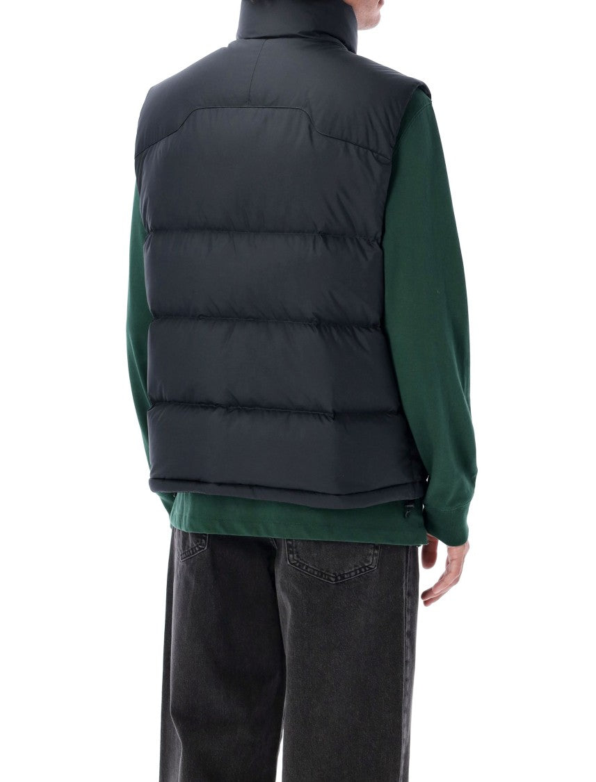 Polo Ralph Lauren Quilted Black Puffer Vest With Stand-Up Collar
