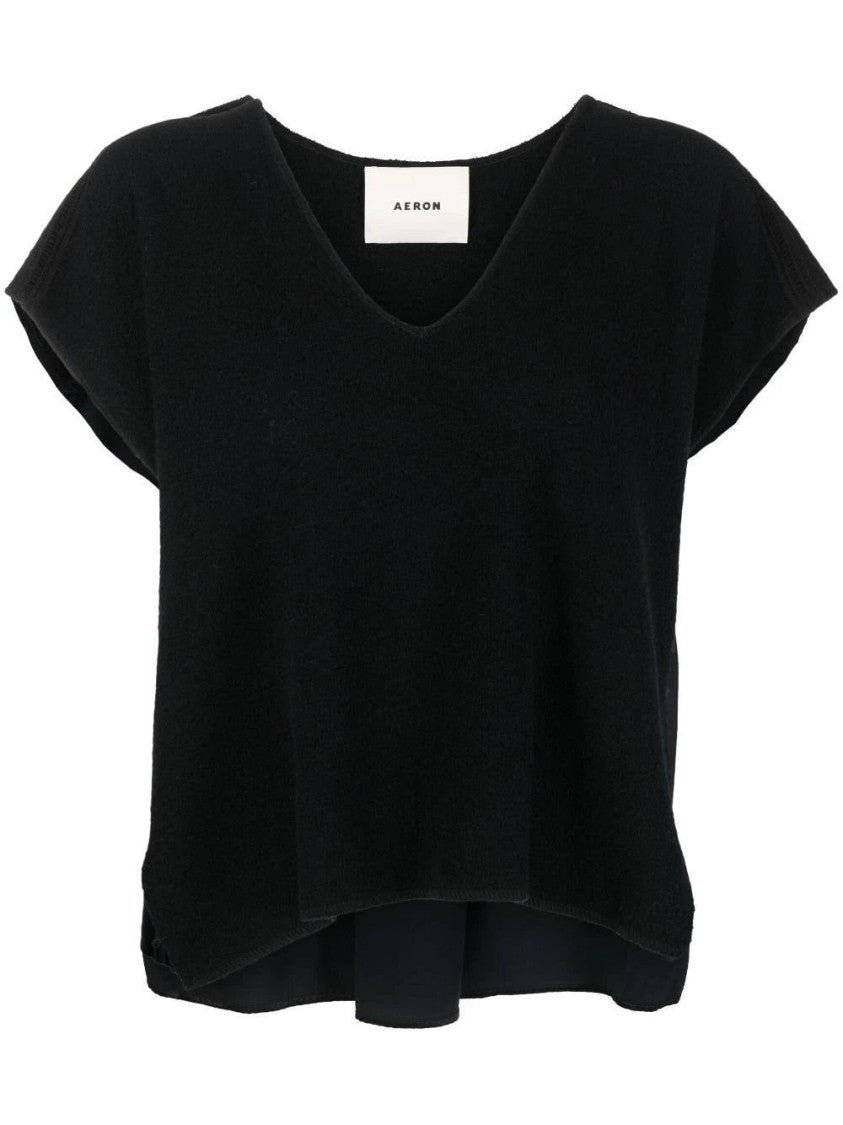 Aeron Layered Hem Top With V-Neckline