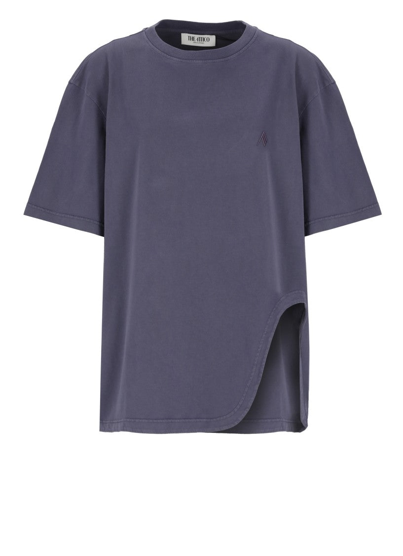 The Attico Purple Cotton T-Shirt