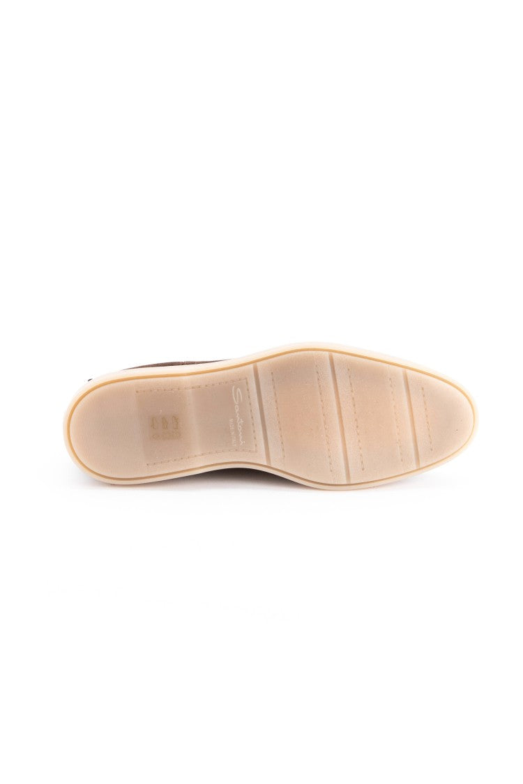 Santoni Handcrafted Suede Non-Slip Boots