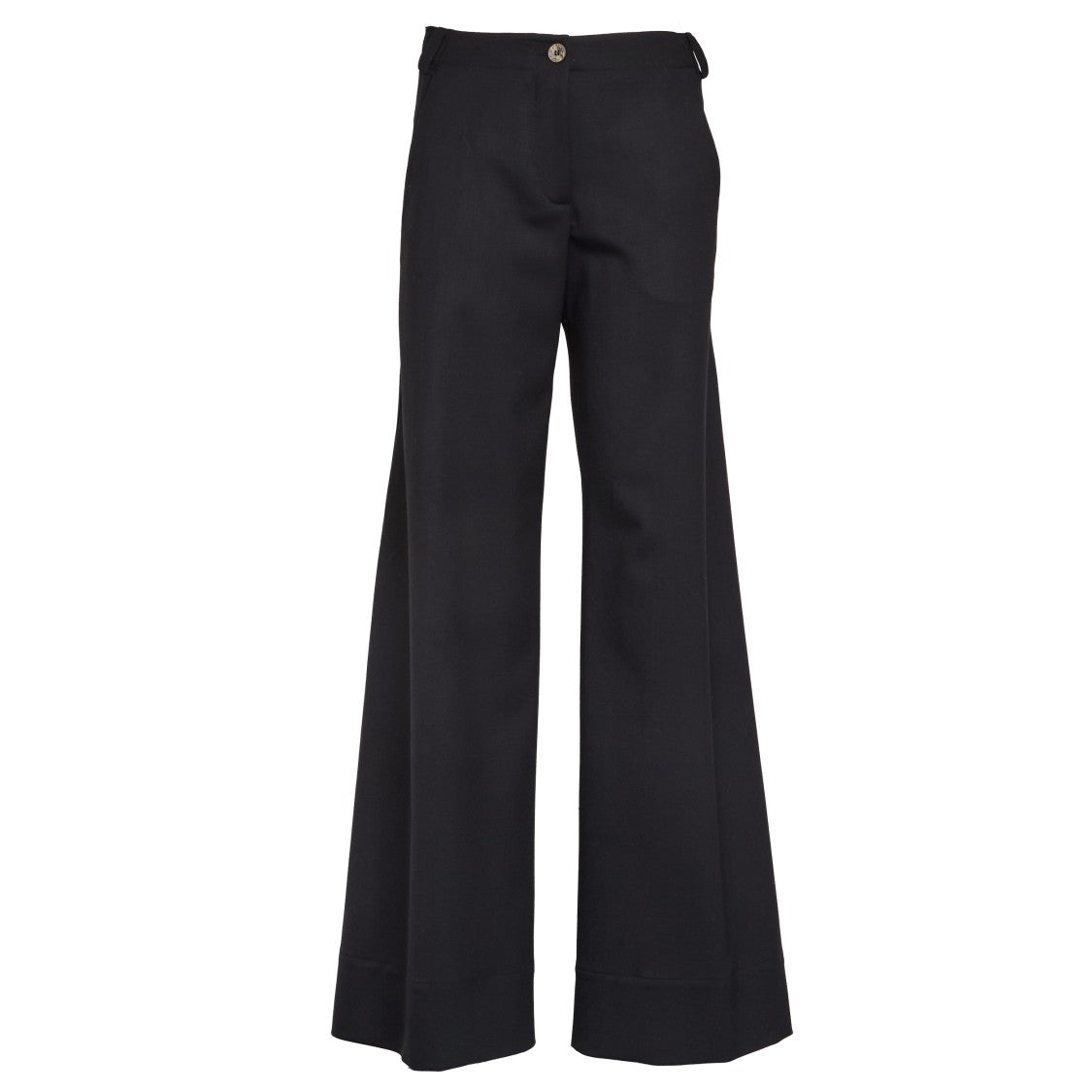 Ql2 Wide-Leg Pants With Mid-Rise Waistband And Concealed Pockets