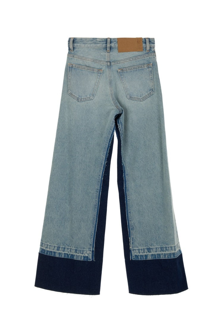 Mm6 By Maison Margiela Wide-Leg Pants With Five Pocket Design