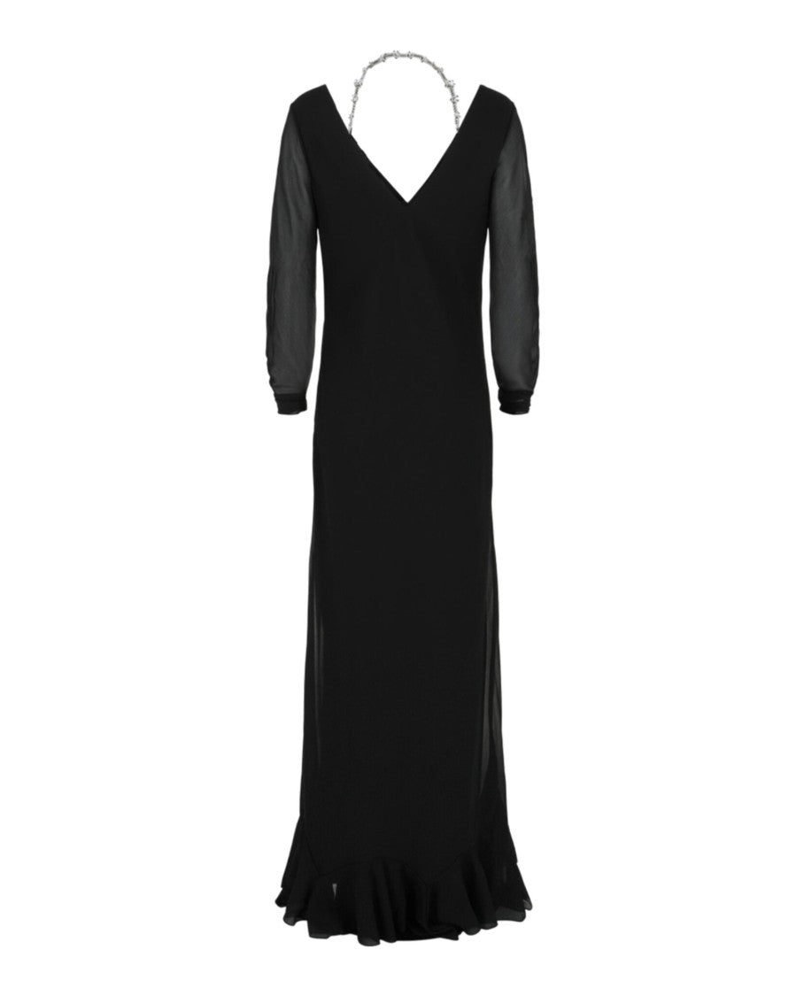 Givenchy Off-The-Shoulder Gown W/ 4G Claw Chain