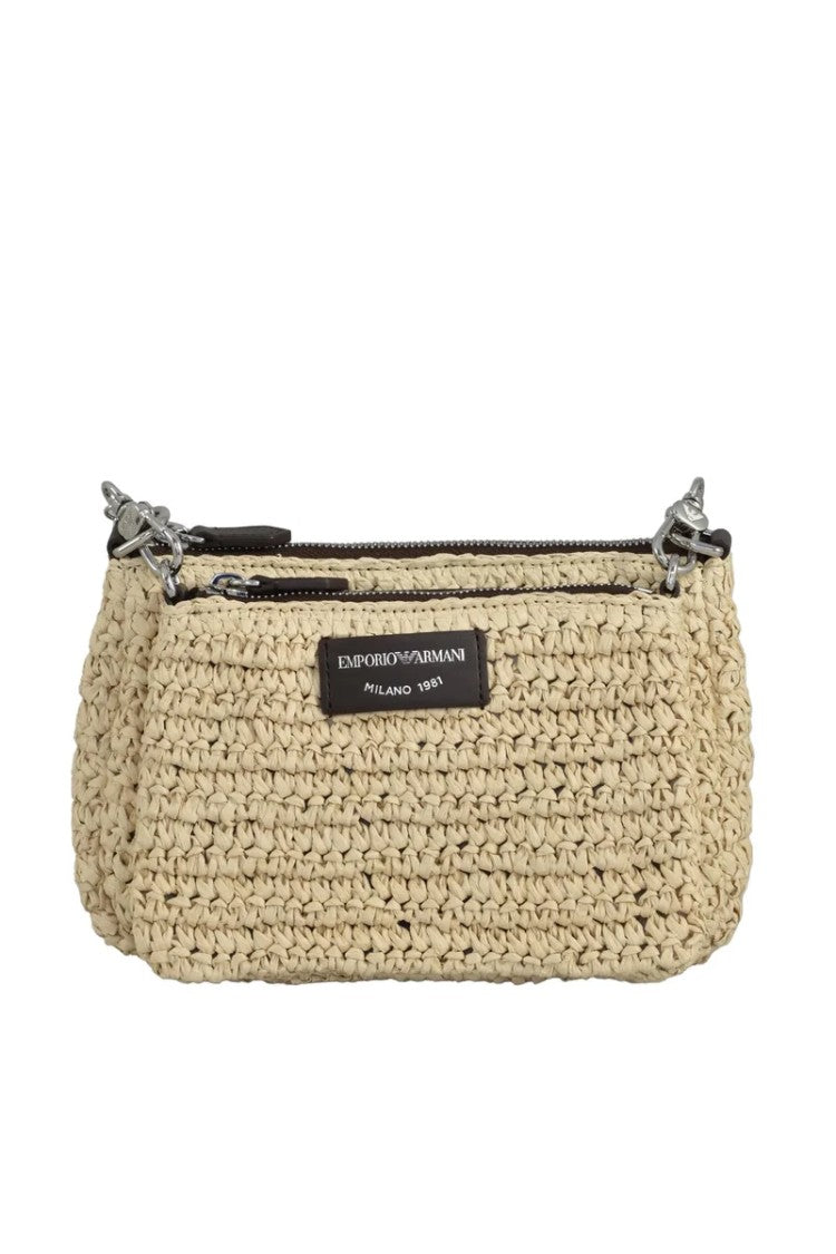 Emporio Armani Raffia Bag - Beige