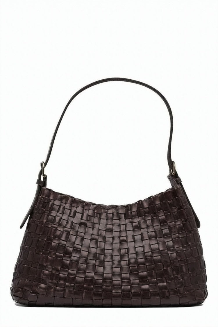 Dragon Diffusion Woven Buffalo Leather Shoulder Bag