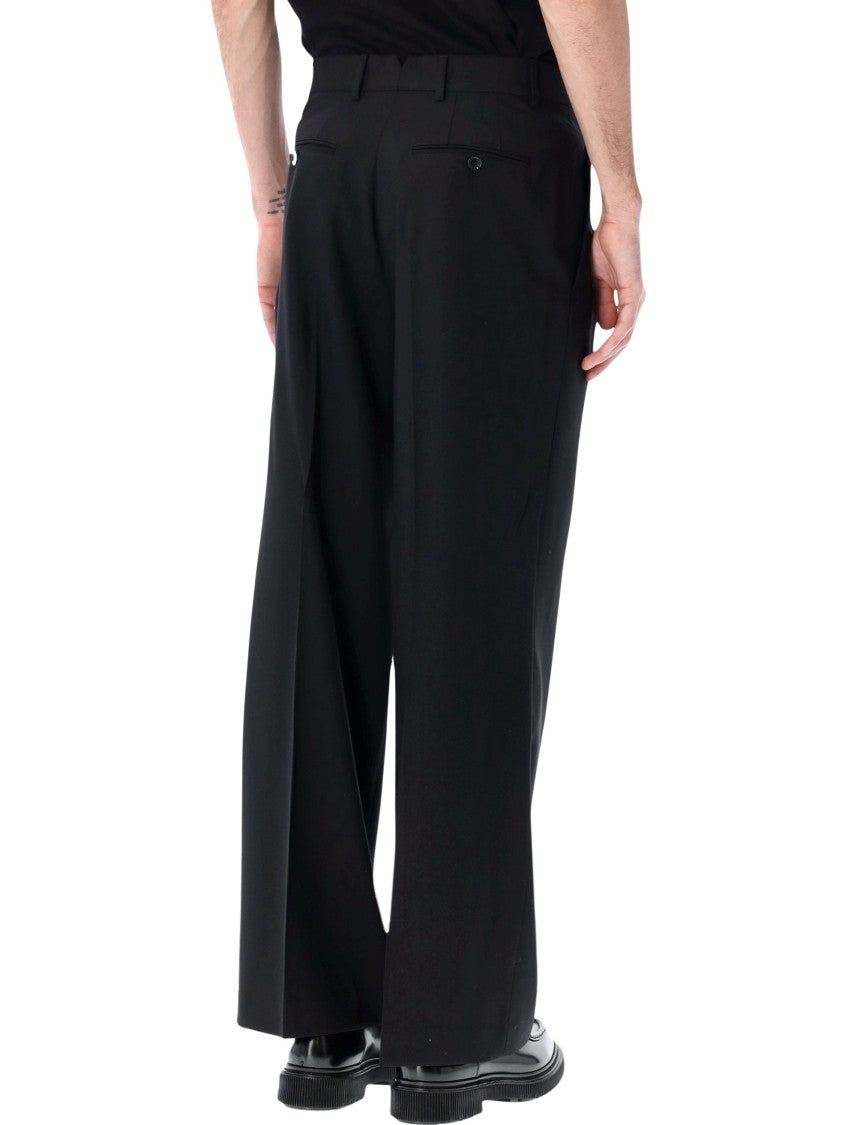 Ami Paris Double Front Pleat Wool Pants