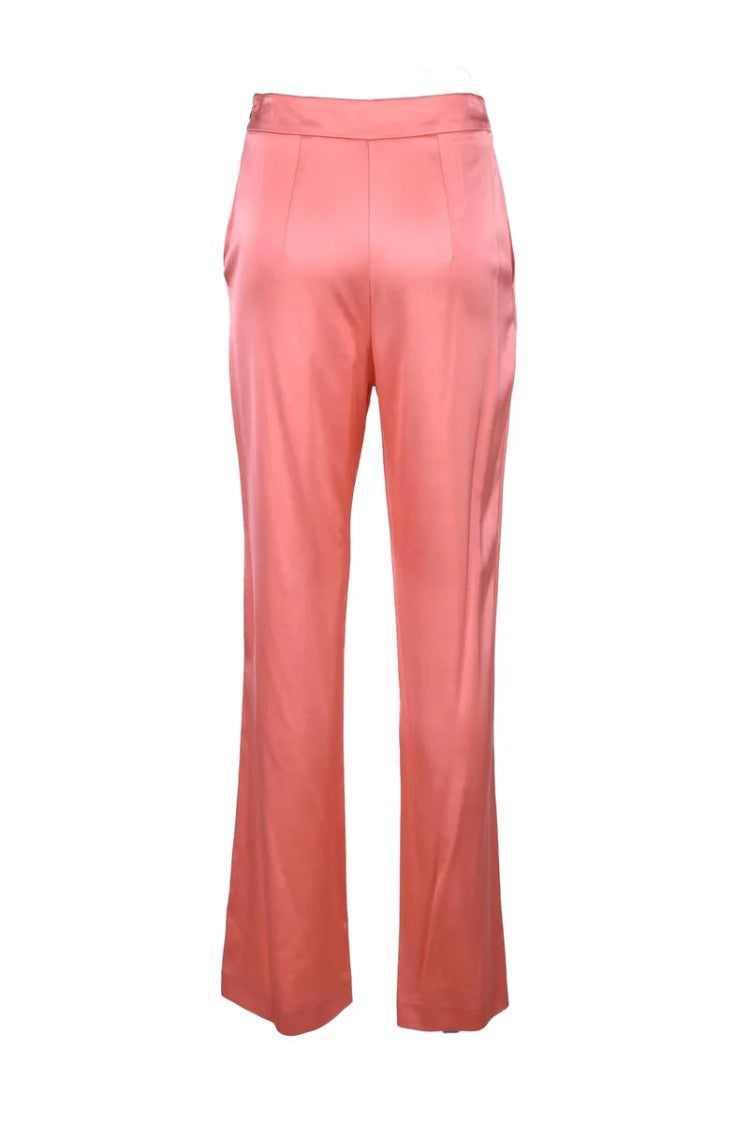 Patrizia Pepe Sera Sera Viscose Stretch Trousers - Red