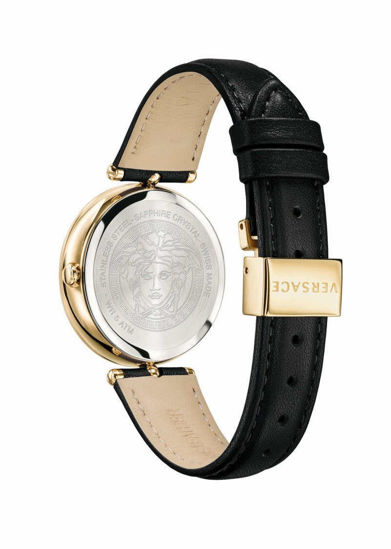 Versace Palazzo 68-Diamond Watch With Medusa Motif And Swiss Quartz Movement