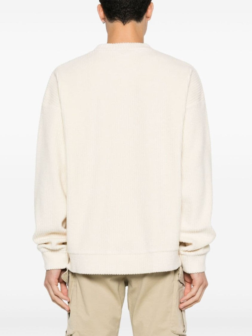 Dsquared2 Relaxed-Fit Ribbed Knit Sweater With Subtle Branding