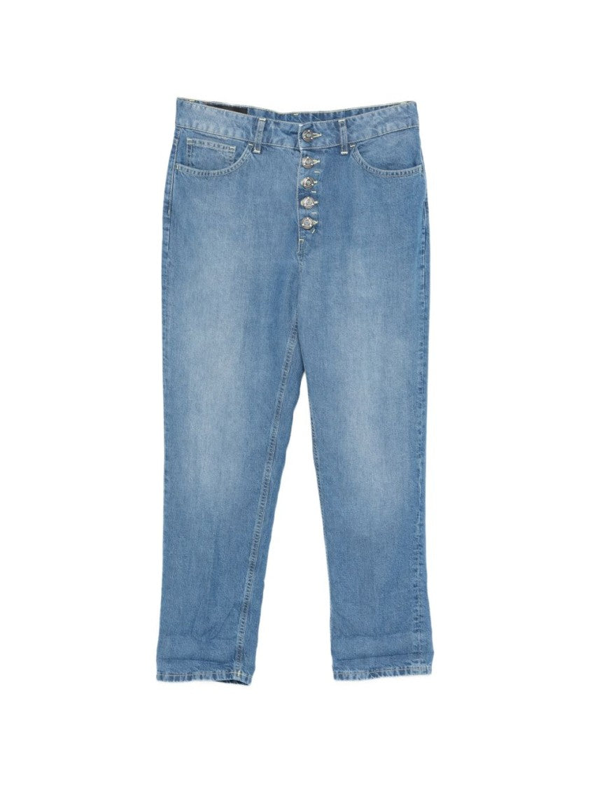 Dondup Blue Back Patch Pocket Jeans