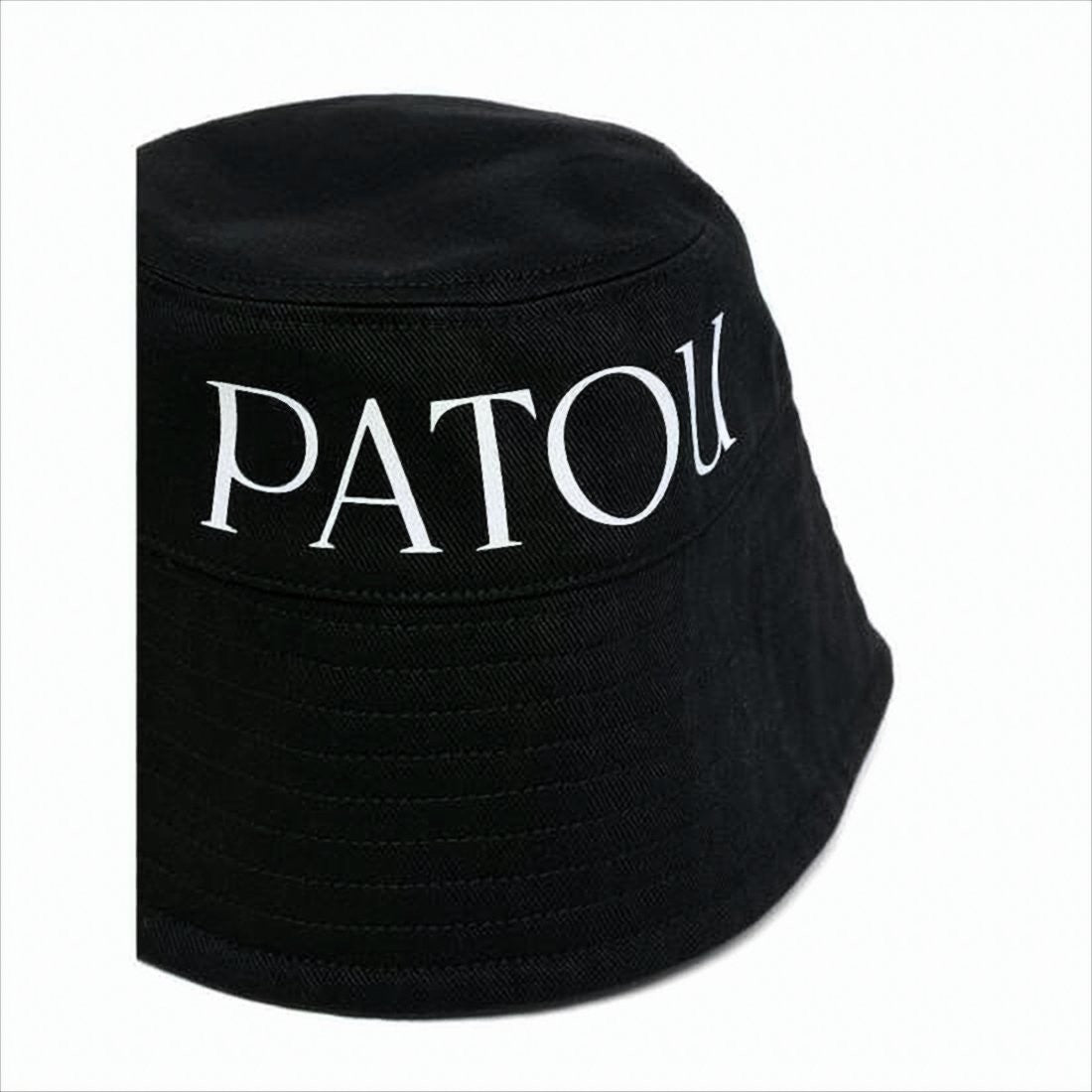 Patou Cotton Bucket Hat With Bold Lettering