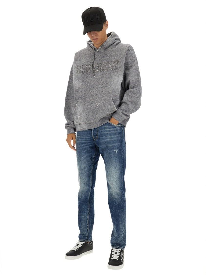Dsquared2 Relaxed Fit Grey Sweatshirt