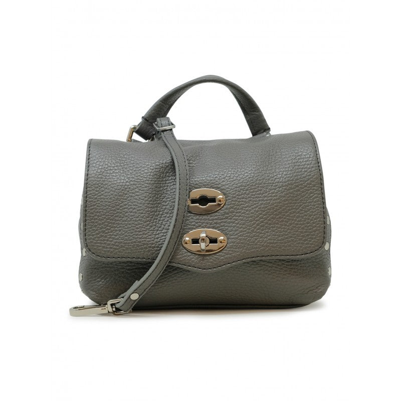 Zanellato Grey Montebianco Postina Daily Baby Leather Handbag