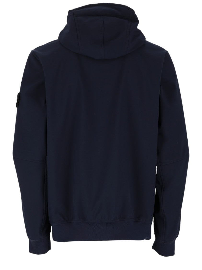 Stone Island Two-Layer Technical Fabric Hooded Jacket
