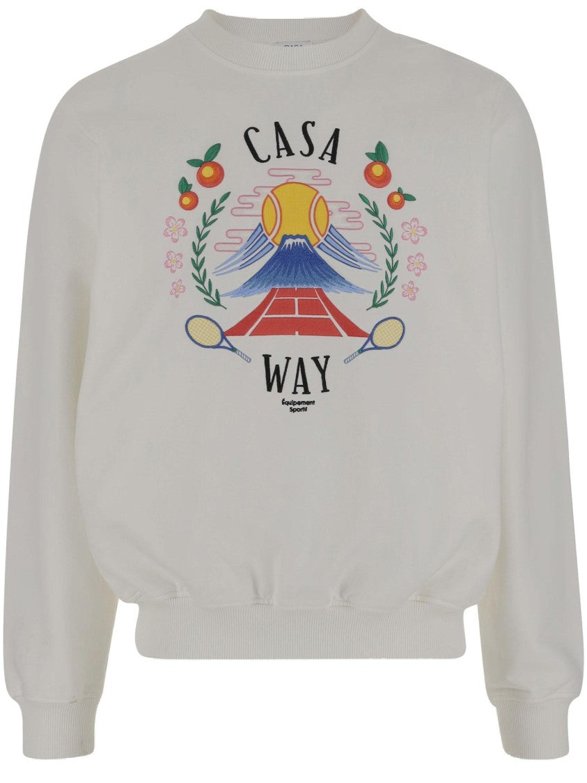 Casablanca Cotton Sweatshirt With Logo