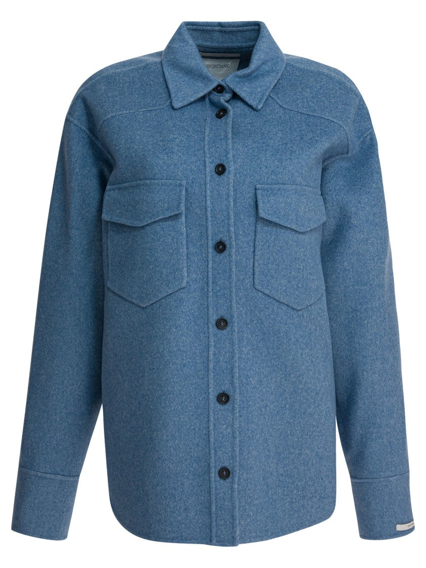Max Mara Virgin Wool Overshirt Jacket