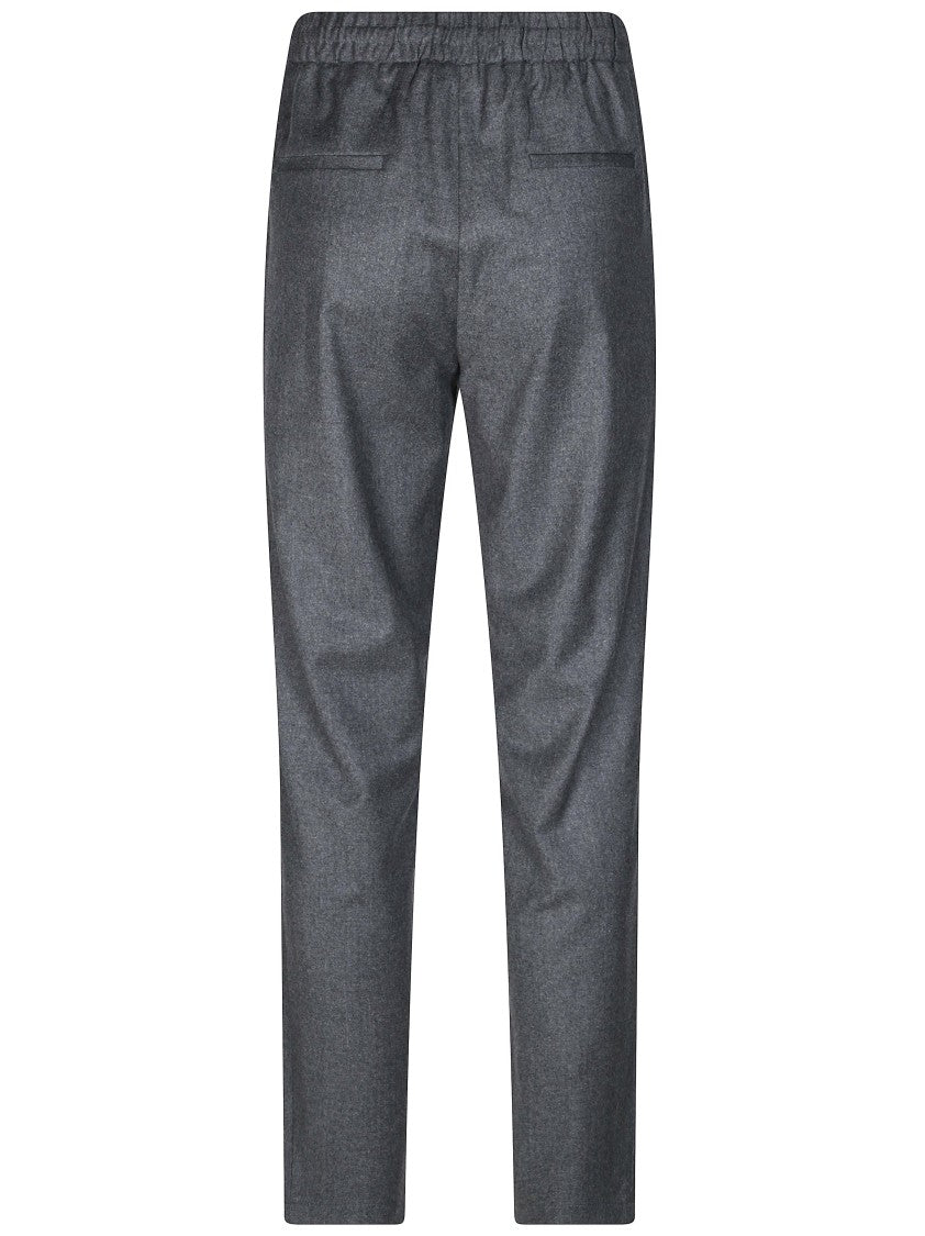 Antonelli Firenze Taralluccio Tailored Dark Grey Wool Jogging Pants
