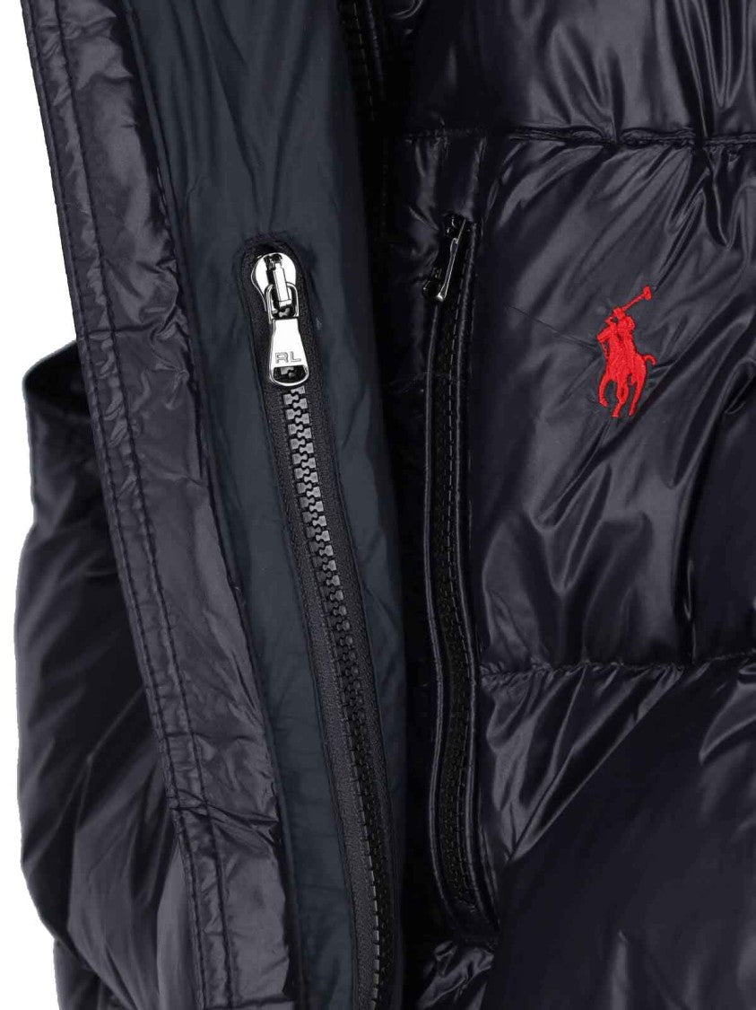 Polo Ralph Lauren Black Quilted Padded High-Neck Vest