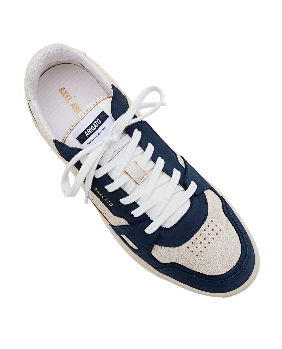 Axel Arigato Cream Blue Dice Lo Leather Sneakers