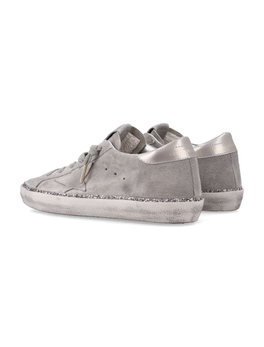 Golden Goose Super Star Vintage Suede Glitter Sneakers