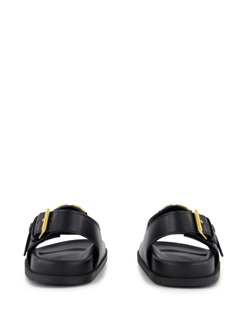 Valentino Garavani Flat Sandals With Vlogo Buckles