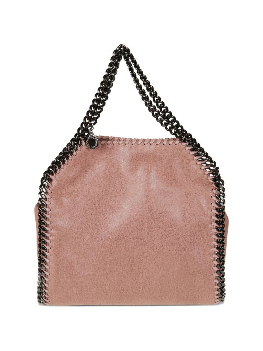 Stella Mccartney Suede-Finish Handbag With Black Chain Accents