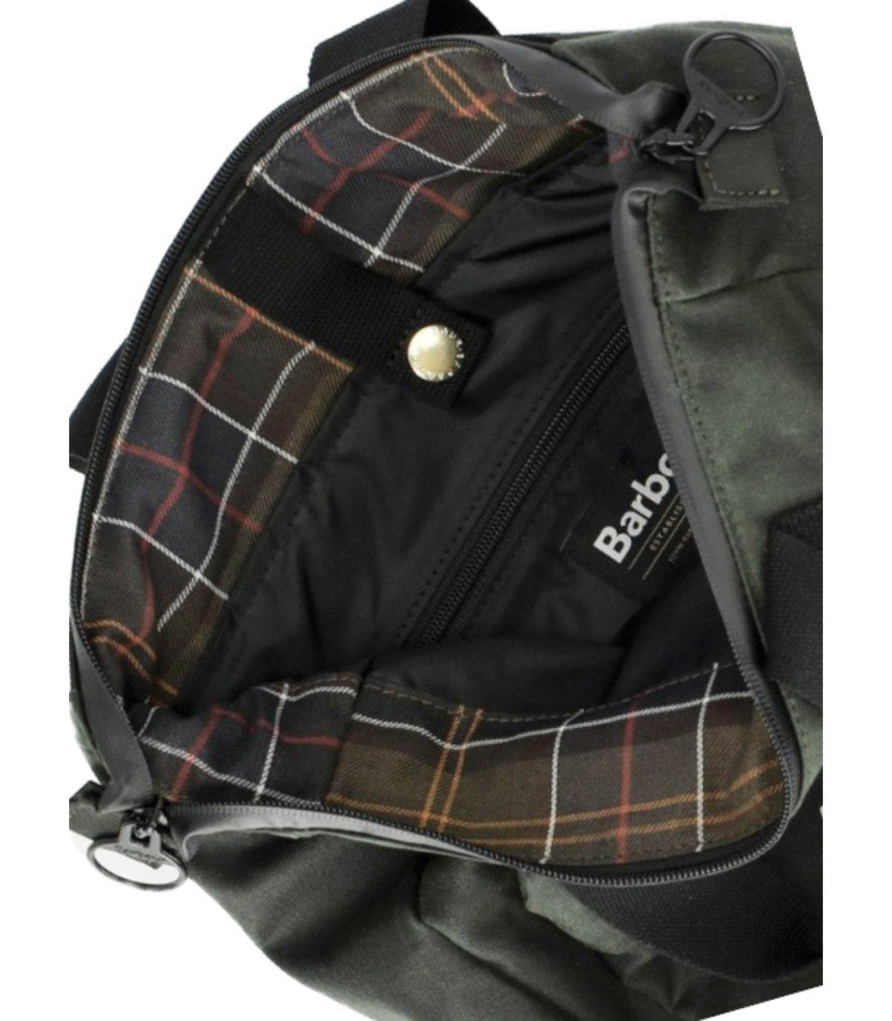 Barbour Field Waxed Sage Green Backpack