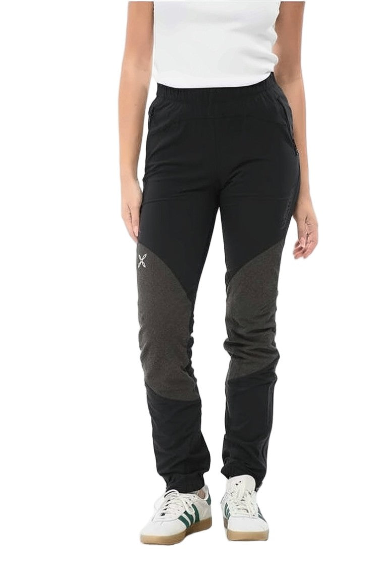 Montura Montura Straight Pants With Contrasting Textured Panels