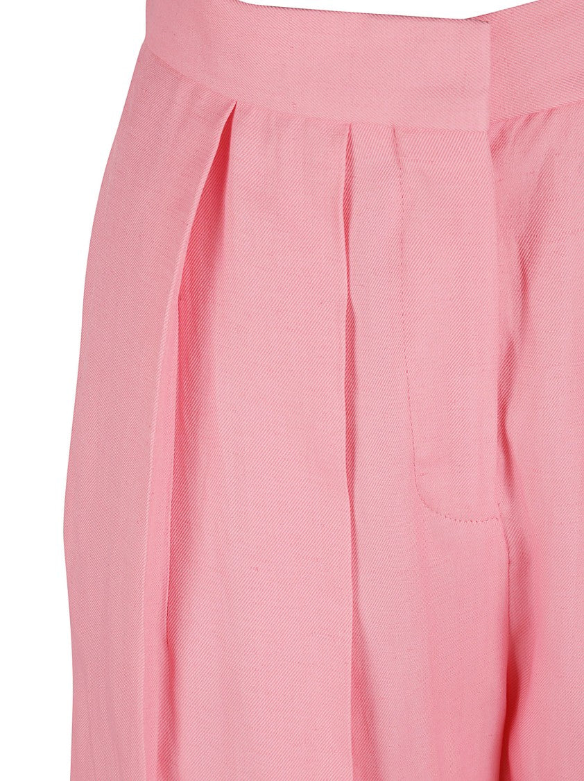 Stella Mccartney High-Waisted Tailored Trousers With Pleated Front