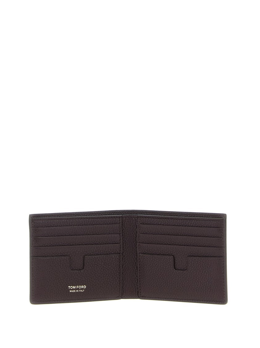 Tom Ford Hammered Calfskin Leather Bifold Wallet