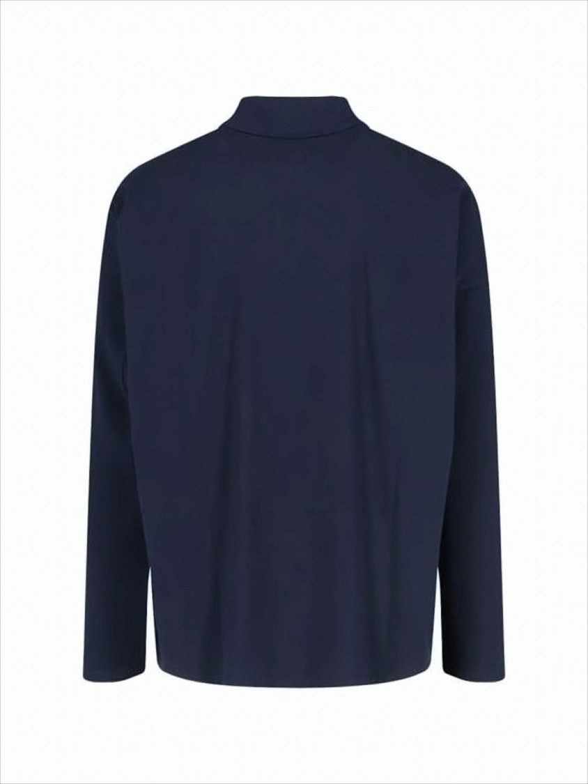 Vivienne Westwood Classic Blue Polo Shirt With Structured Collar